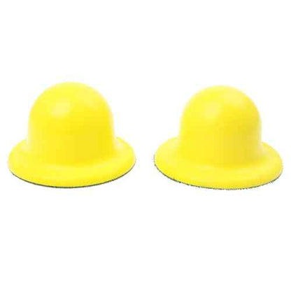 AUTOTOOLHOME Sanding Blocks 4-1/2 Inch Hook and Loop Sanding Block 2 PCS Round Hand Sanding Block for Wood Furniture Restoration Home Arts and Crafts
