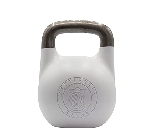 Kettlebell Kings Competition Kettlebells Weight (35mm handle) 8-48 KG | Hand weights Workout Gym Equipment & Strength training sets for Women & Men for Home Gym | Suitable for High Repetition Workouts