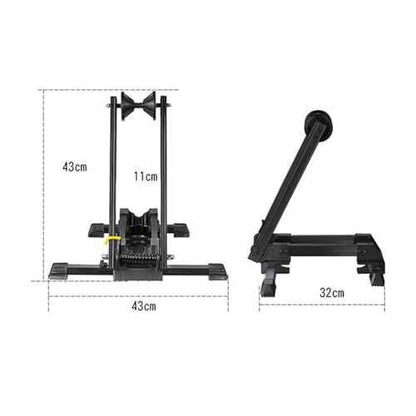 Rehomy Foldable Bike Stand, Metal Bicycle Rack for Mountain& Road Bicycles Storage, Wheel Holder Fit 20"-29" Tire