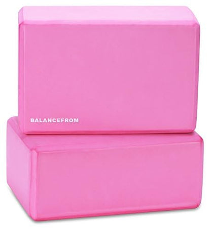 Fitvids Set of 2 High Density Premium - EVA Yoga Blocks, 9"x6"x4" Each