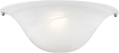 Livex Lighting Wynnewood 1 Light Wall Sconce Satin Nickel Finish