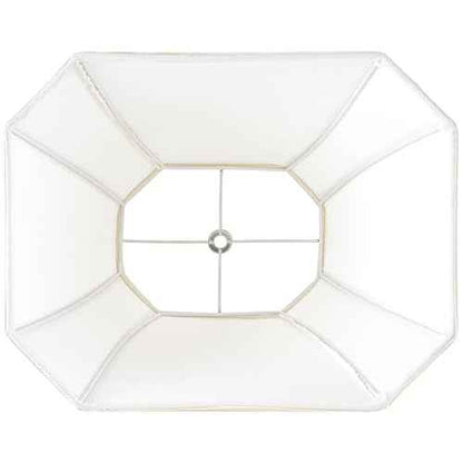 GO&SO Square Cut Corner Lampshades Set of 2, 8x14x11 Inch Medium Table Lamp Shades Cream-Yellow, Natural Fabric Handcrafted, Easy Assembly,Bell Lamp Shade for Floor Lamps Replac for Living Room