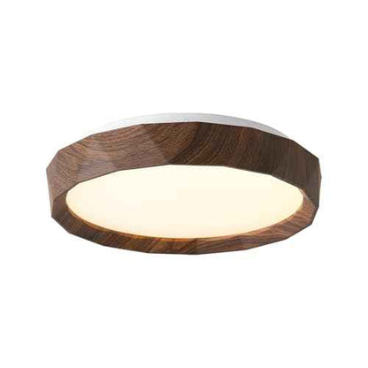 ANYLOVE 15 inch LED Flush Mount Ceiling Light Fixture,3000K 4000K 5002K Adjustable Ceiling Lights, Farmhouse Oak Wood Grain Ceiling Light for Bedroom Hallway Bathroom Kitchen