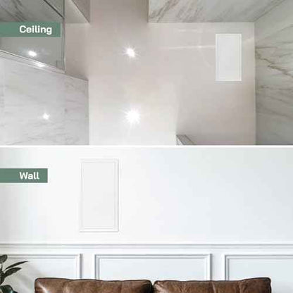 Vent Systems 10'' x 20'' Inch White Metal Access Panel - Easy Access Doors - Access Panel for Drywall, Wall, Electrical and Plumbing Service Door