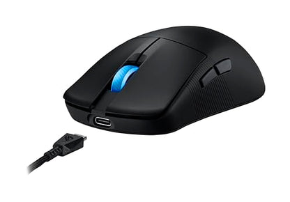 ASUS ROG Harpe Ace Extreme Wireless Esports Gaming Mouse – Carbon Fiber Build, 47g Lightweight, Tri-Mode Connectivity, 42K DPI, up to 70Hr Battery, Glass Skates, Pro-Approved, PC/Mac Support - Black