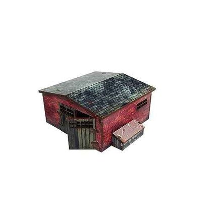 Micro Art Studio: WW2 Normandy Large Brick Shed HDF Prepainted Terrain