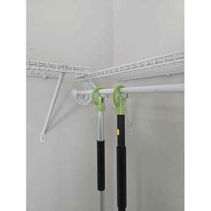 DAULT American-Made Heavy Duty Garage Storage Hooks for EGO Power Multihead System | Updated Version with New Dust Shield | Tool Organizer Hanger | Set of 3 | Made in U.S.A (Patented)