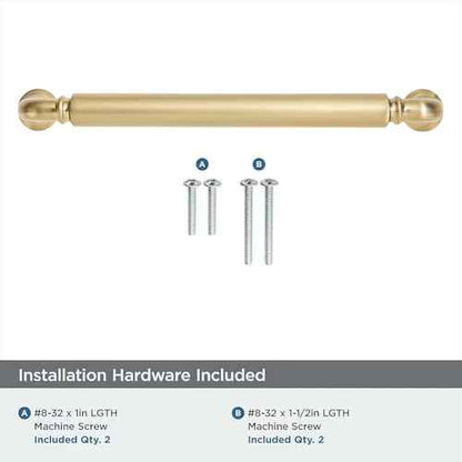 khtumeware 10-Pack Champagne Bronze Heavy-Duty Solid Cabinet Pulls, 5 Inch (128mm) Hole Center, Satin Brass Drawer Pulls, Cabinet Hardware, Suitable for Kitchen Cabinets, Bathrooms and Dressers