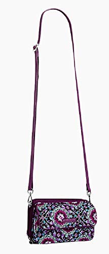 Vera Bradley Cotton All in One Crossbody Purse with RFID Protection