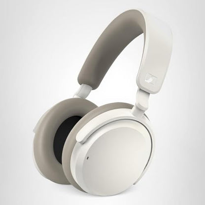 Sennheiser ACCENTUM Wireless Bluetooth Headphones – Hybrid ANC Noise Cancelling, 50‑Hour Battery, Lightweight Over‑Ear Design, Clear Calls, Travel & Work Headset, White
