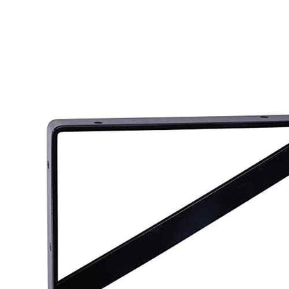 12-Pack 16 Inch Heavy Duty Shelf Brackets, Large Wall Bracket for Floating Shelves, 90 Degree Triangle Large L Bracket, Black Powder-Coated Steel