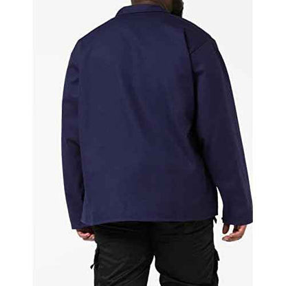 Black Stallion FN9-30C 30" 9oz. Navy FR Cotton Welding Jacket