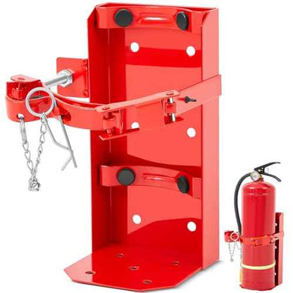 Zonon Heavy Duty Fire Extinguisher Mount Bracket Metal Fire Extinguisher Holder Wall Mount for Home Car Truck, Mini, Small, and Medium Sized(Fits 10lb,Red,1 Pcs)