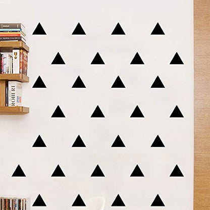245 Triangle Shape Wall Decal Vinyl Stickers, Removable Lovely Triangle Picture Art DIY Sticker Mural for Bedroom Playroom Living Room Home Window Door Decoration