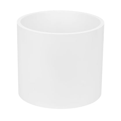 6" PVC Pipe Coupling Adapter Pipe Fittings (Socket x Socket) Contractor Pack Schedule 40 Heavy Duty 6 Inch PVC Slip Socket Connectors for DIY PVC Shelf Garden Support Structure, White