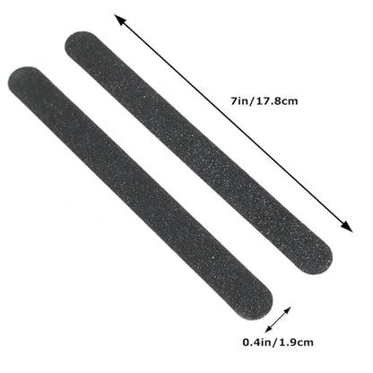 Double Sided Sanding Stick Black 100/180 Grit 17.8cm Manicure Nail File Double Sided Sanding Stick Polishing Stick Sandpaper Stick Wooden Sanding Tools Craft Accessories