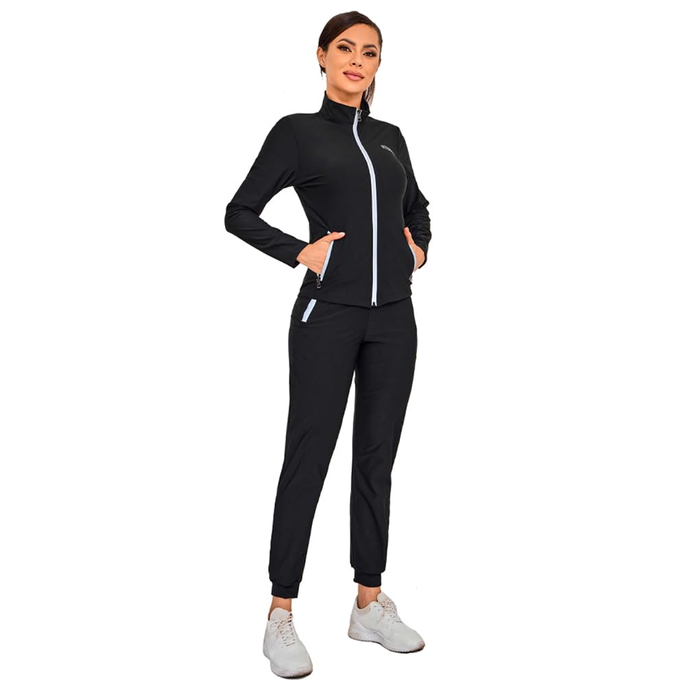 REEDBEEK Sauna Suit Weight Loss Hot Sweat Suits Sauna Pants with Pockets Gym Workout Exercise for Women