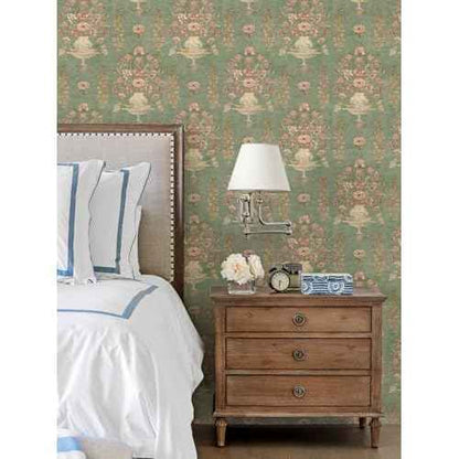 Orainege Floral Wallpaper Peel and Stick Wallpaper Modern Contact Paper 16.9in x 118.1in Self Adhesive Wall Paper for Bedroom Bathroom Shelf Liner Decor Removable