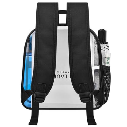 Oraben Clear Backpack for Stadium Events Clear Bag Large Stadium Backpack Waterproof 12x6x12 for Women Men Adult Concert Sport Work