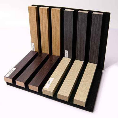 Art3dwallpanels Wood Slat Wall Panel, 108'' x 13'' Wood Panels for Wall 2 Pack 3D Soundproof Wall Panels, Large Acoustic Panels for Interior Ceiling and Wall Decor Noise Reduction, 4 Pack, Sample