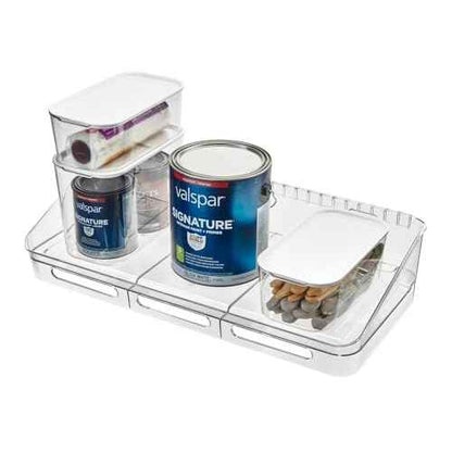 iDesign Wall Mounted Shelf Kit, The Wallspace Collection Includes Storage Shelf & Inner Bins