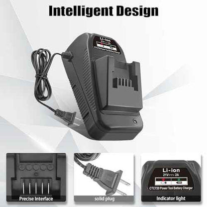 CTC720 Charger Replace for Snap on 18V Charger CTB8185 CTB8187 CT7850 CDR7850H CTL7850 CTB7185 Tool Battery Li-ion