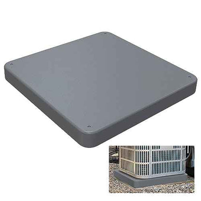 Equipment Pad for Air Conditioner Heat Pump Systems,24 x 24 x 2 inches,Outdoor Plastic Condenser Pad Ground Support Base for Condensing Units