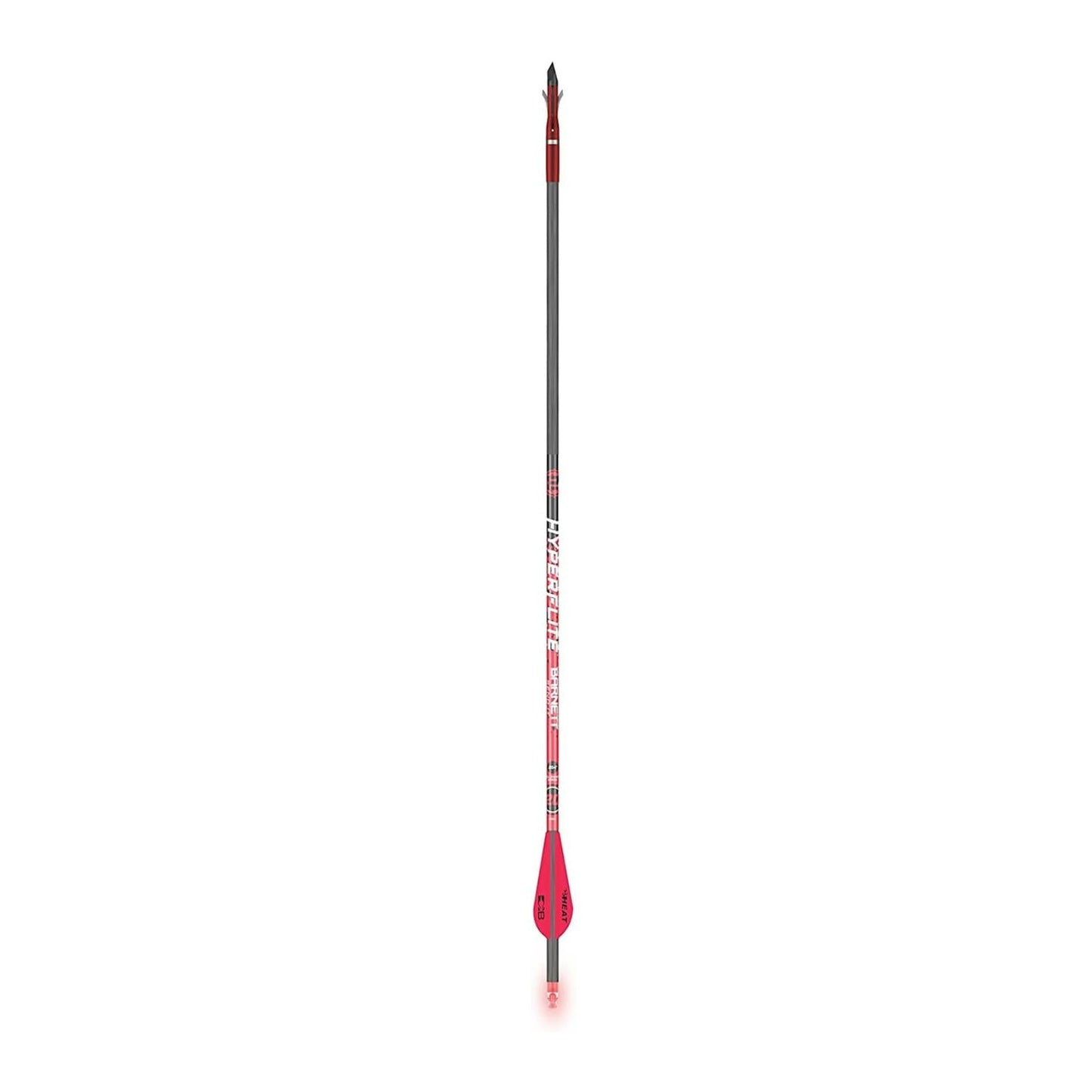 Barnett Hyperflite Illuminated Crossbow Arrows, 3-Pack of Polycarbonate Half-Moon Nocks with Multi-Colored Strobe Lights, 20"