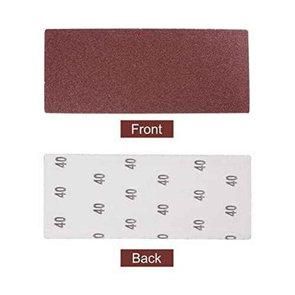 uxcell 10 Pcs 40 Grit Sandpapers 9" x 3.7" Aluminum Oxide Sanding Sheets Hand Sander Papers for Wood Furniture Finishing
