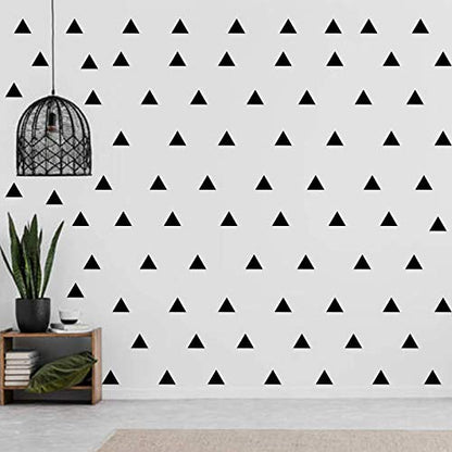196Pcs Triangle Wall Stickers Decor DIY Wall Decals Sticker Murals Decoration and Art Decor for Home Living Room/Bedroom/Kitchen and Dining Room