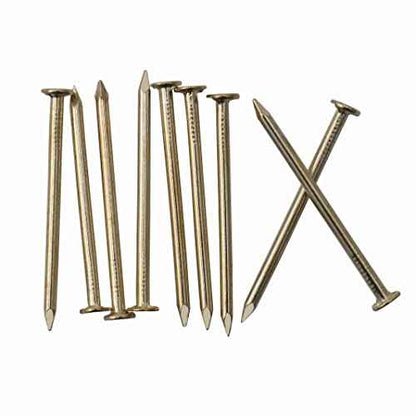 240pcs Gold Hardware Nails, 1-1/2¡± ¡¿ 14 Ga Brass Plated Wood Nails, Nails for Hanging Wall Decor, Finishing Nails, Picture Hanging Nails, Wall Nails, Roofing Nails