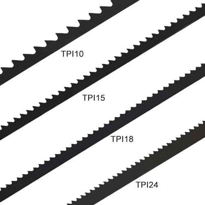 5-Inch Scroll Saw Blade Pin End Replacement 48Pack for Wood, High Carbon Steel(24TPI, 18TPI£¬15 TPI, 10TPI 12pcs Each)