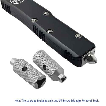 Triangle Screwdriver Removal Tool Set Compatible with Microtech Ultratech, UTX-85, Troodon Knives - Stainless Steel Manual Screwdriver Cutter for Disassembly and Repair