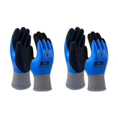 2 Pairs Insulated Electrician Gloves 1000V Voltage Resistant Flame Retardant Work Gloves, Electrical Rubber Non-slip Texture Design for Electricians Prevent Shock