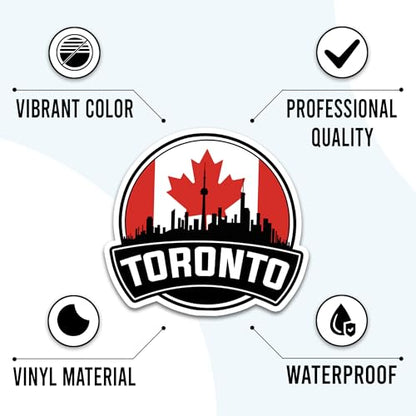 Canada Travel Stickers 50 Pieces Vinyl Waterproof Decal for Laptop Water Bottle Phone Car Window Bike Motorcycle Stakeboard Scrapbook Canadian Vacation Sticker Gifts