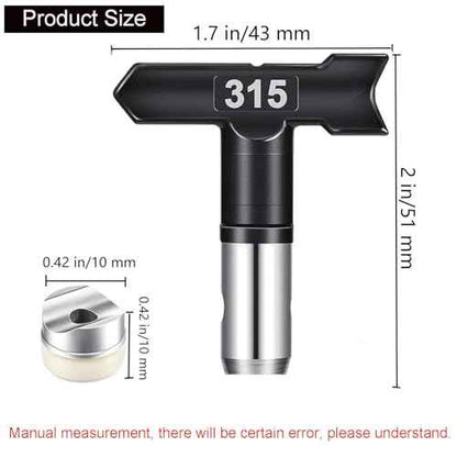 High Pressure 315 Airless Spray Nozzle,Spray Tips for Airless Spray Guns and Airless Paint Sprayers£¨1 Set£©