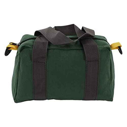 14-Inch Wide Mouth Tool Bag, Portable Canvas Tool Bag High Capacity Tool Storage Bag Power Tool Organizer Pouch for Vehicle Maintenance Carpentry Technicians (14in)