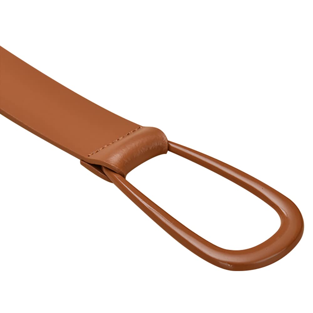Womens Obi Belt Vintage Genuine Leather Buckle Waist Belt, 2023 Style, Fashion Wide Belts 43.3 inches (Ywbn, 106cm)