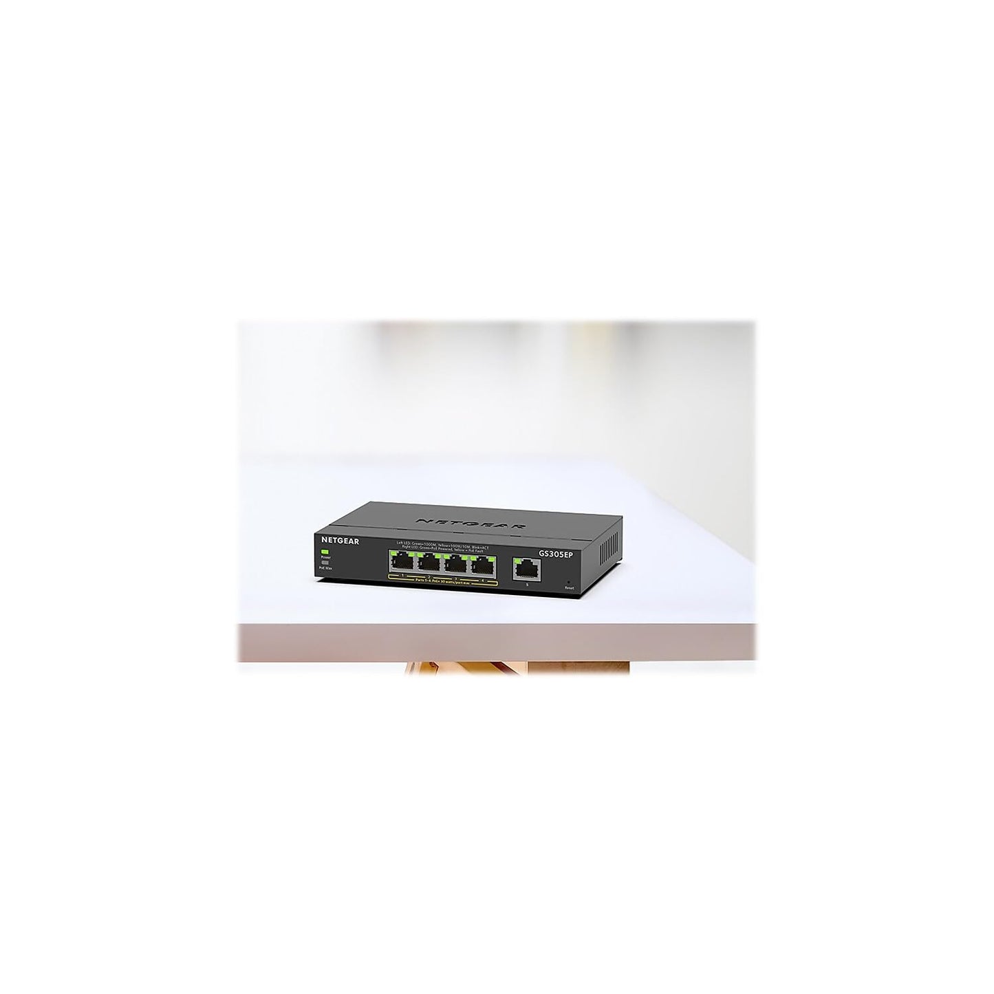 NETGEAR 8 Port PoE Gigabit Ethernet Easy Smart Managed Essentials Switch (GS308EPP) - with 8 x PoE+ @ 123W, Desktop or Wall Mount