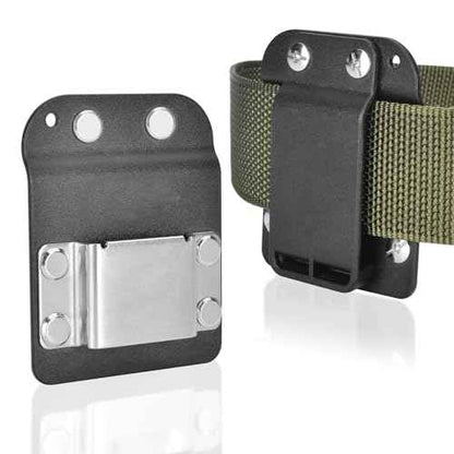 iGuerburn Drill Belt Holder - Tactical Drill Clip for Tool Belt, Clip-on Drill Hook for Drill Driver | Fits Up to 2" Tool Belt