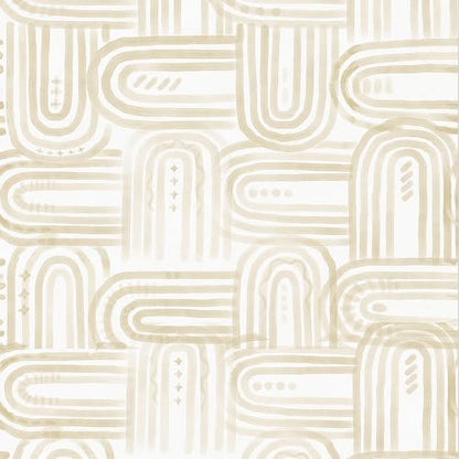 Beige Peel and Stick Wallpaper Boho Contact Paper 17.3"x120" Modern Geometric Abstract Wall Paper Removable Self Adhesive Wallpaper for Bedroom Bathroom Cabinet Decor Vinyl