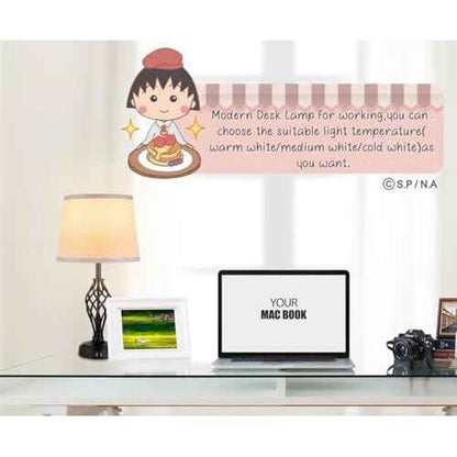 Charging Table Lamps Set of 2, nightstand lamp with USB Ports Bedside Desk lamp for Living Room Bedroom,Black Spiral cage Base Design 3 Color Temperature LED Bulbs Included.