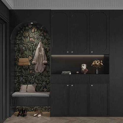 Abyssaly Black Wood Peel and Stick Paper 35.6 in X 118 in Decorative Self-Adhesive Contact Paper Film for Furniture Easy to Clean Thickening Upgrade Increase Stomata and Reduces Bubble Generation