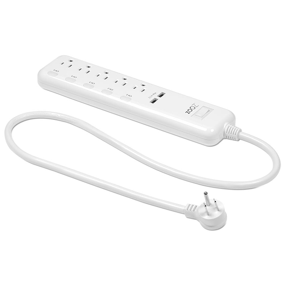 Zooz 800 Series Z-Wave Long Range Smart Plug ZEN04 800LR | Hub Required | Works with the Z-Box Hub, Home Assistant, and Hubitat
