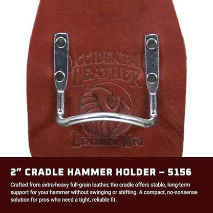 Occidental Leather 2¡± Cradle Hammer Holder - Accepts 2¡± Work Belt - Made in USA