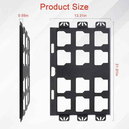 Packout Quick Connect Compatible for milwaukee,Packout Plate Compatible for milwaukee,Two Black Full Plate