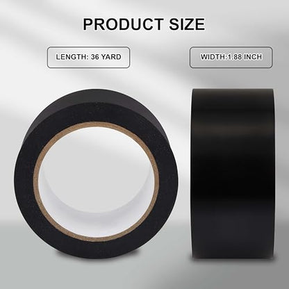 Corrosion Protection Pipe Tape for Drain Pipe, Metal & Electrical Piping Weatherproof PVC Pipe Wrap Insulation Tape for Outdoor, Underground Pipe Duct Anti-Corrosion & Protection, 1.88 IN X 36 Yds