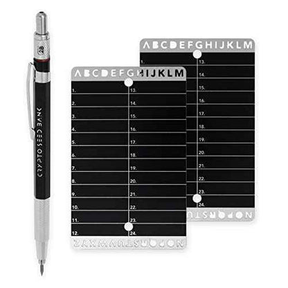 Crypto Seed Bank - Steel Backup Wallet - Precise Engraving for Bitcoin Seed Storage - Two 24 Word Cards - Cold Wallet Backup