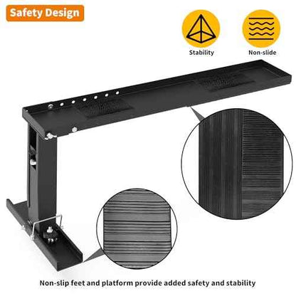 Foozet Extender Ladder Stabilizer, Levelers for Extension Ladders, Adjustable Height Range for Single and Extension Ladder for Stairs 14.4¡±-18¡±
