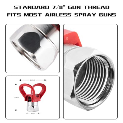 AEROPRO Tools Airless Spray Gun Tip Guard Red Replacement for Airless Paint Sprayer Guns